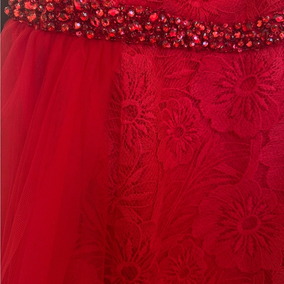 Rachel Allan Red Prom Dress - Picture 8 of 14